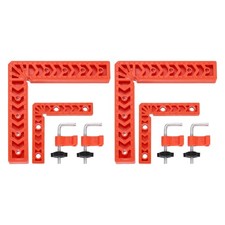 4Pcs Corner Clamp 90 Degree Right 4/8 Inch Angle Clamp Set, Orange