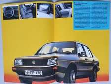 Alter Prospekt "VW Jetta 2. Generation Sondermodell Strada" Modelljahr 1986