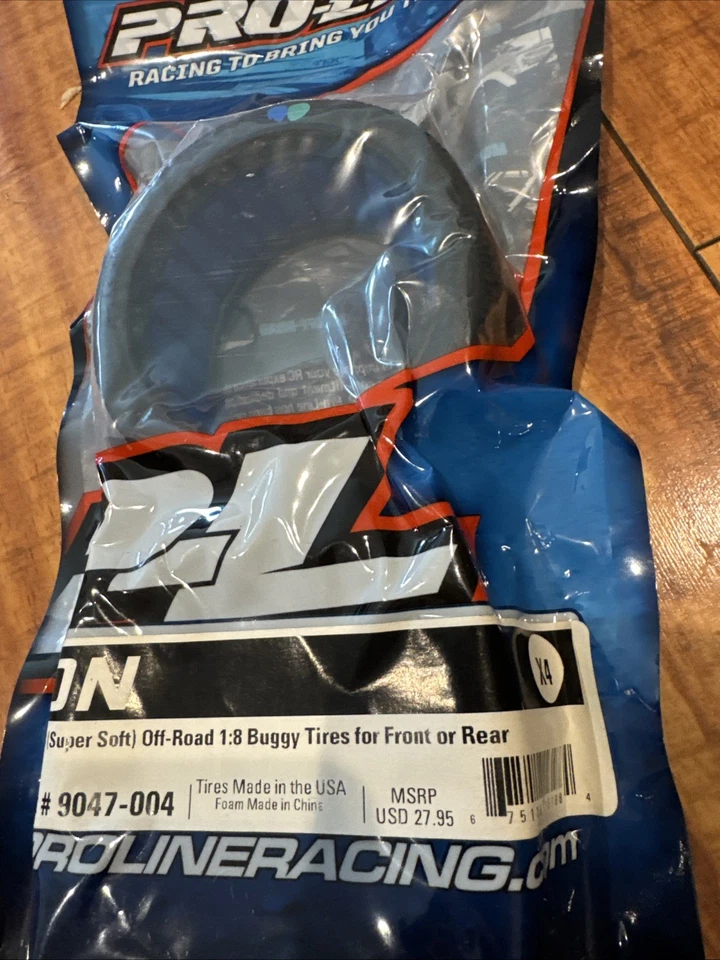 Proline Ion X4 (super Soft) Off Road 1:8 Buggy Tires For Front Or Rear 9047-004 - Image 2 of 2