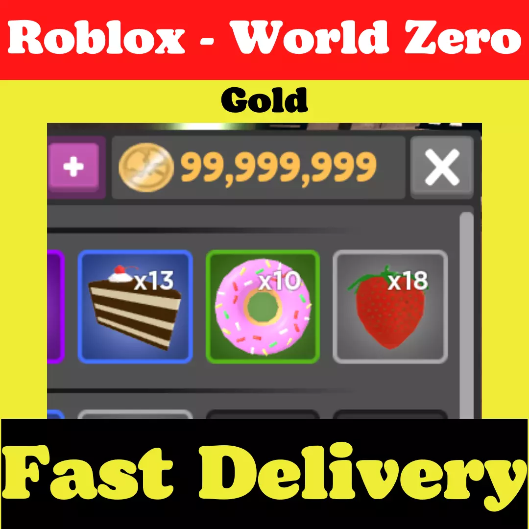 Roblox - World Zero - 5M - 10M - 20M - 50M - 90M Gold Cheap and Fast  Delivery