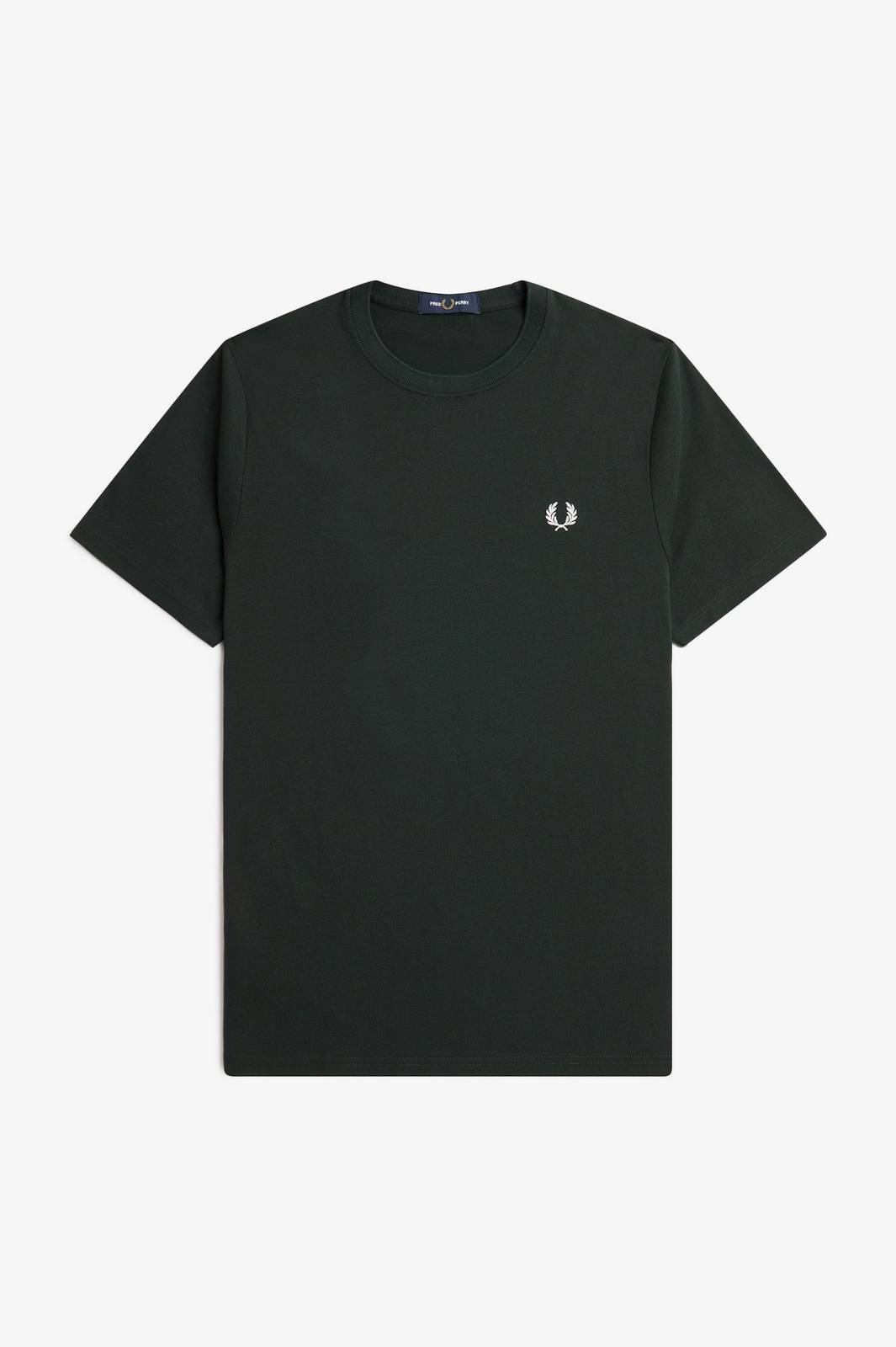 Fred Perry T-shirt Girocollo Verde - Taglia XXL Abbigliamento Uomo T-shirts
