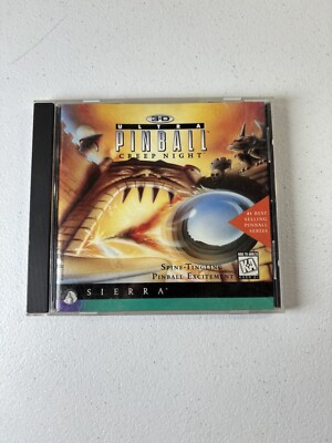 3D Ultra Pinball Creep Night 1997 PC Computer Game Sierra CD-ROM B1