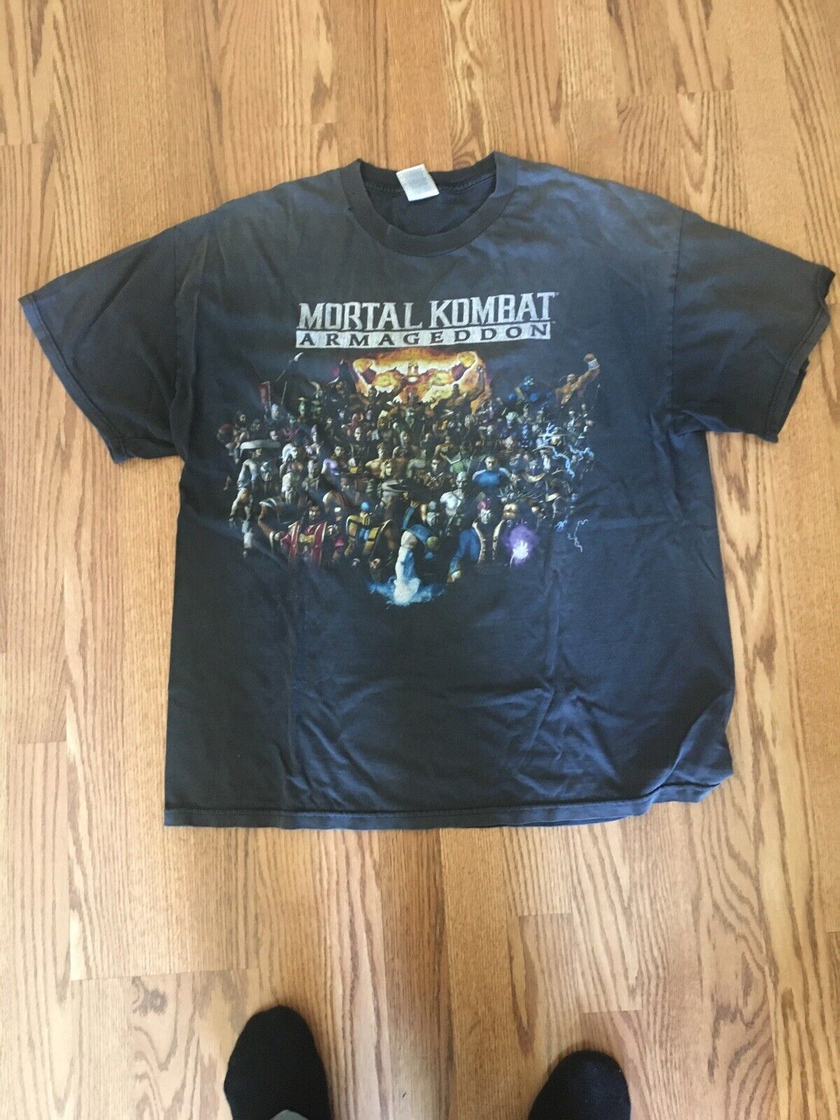 vintage Mortal Kombat 9 Fatality t-shirt XL MK1 arcade games play