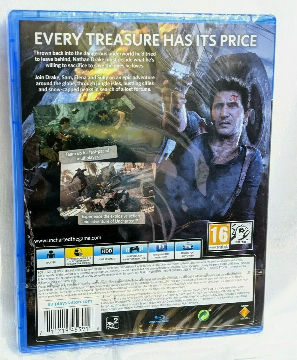 Uncharted 4 a thief's on sale end price