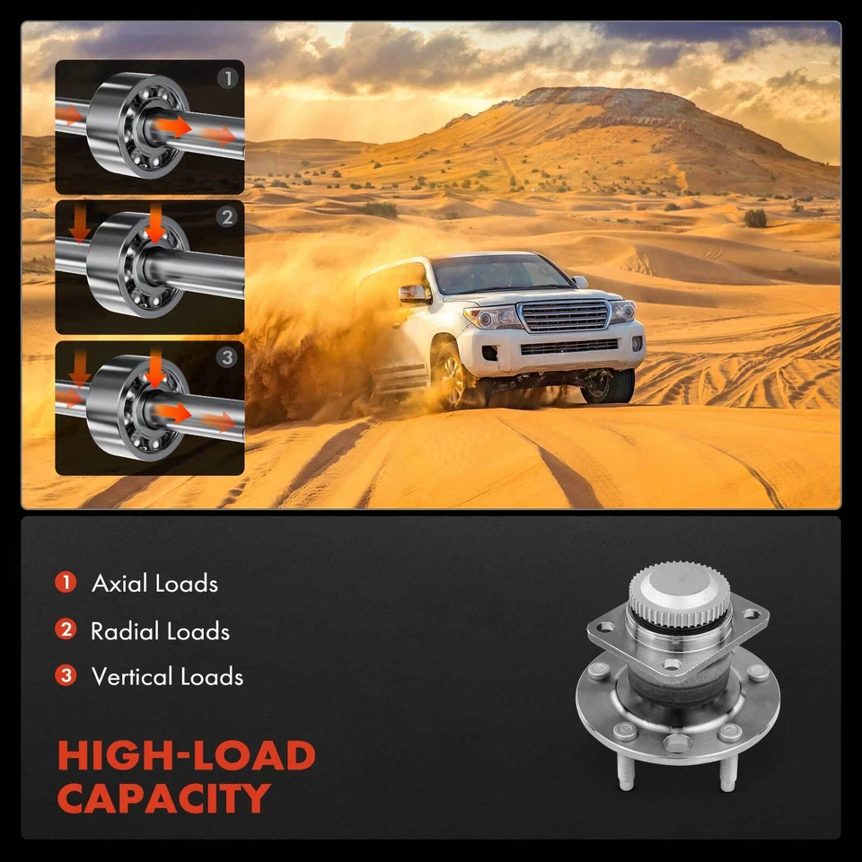 2x Wheel Hub Bearing Assembly for Chevrolet Corvette 1984 1985 1986-1990 V8 5.7L - Image 4 of 4