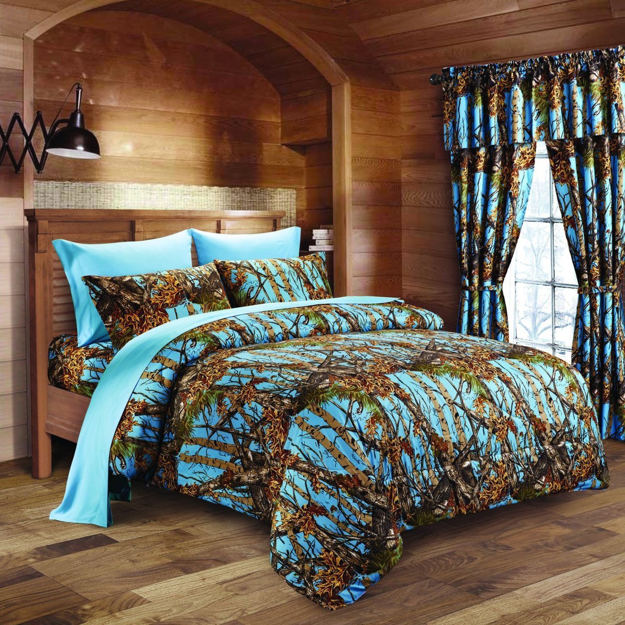 Powder Blue CAMO SHEET SET!! KING SIZE BEDDING 6 PC CAMOUFLAGE LIGHT BABY WOODS 799928162586 eBay