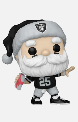 Funko pop NFL Las Vegas Raiders Santa #210 fanatics exclusive