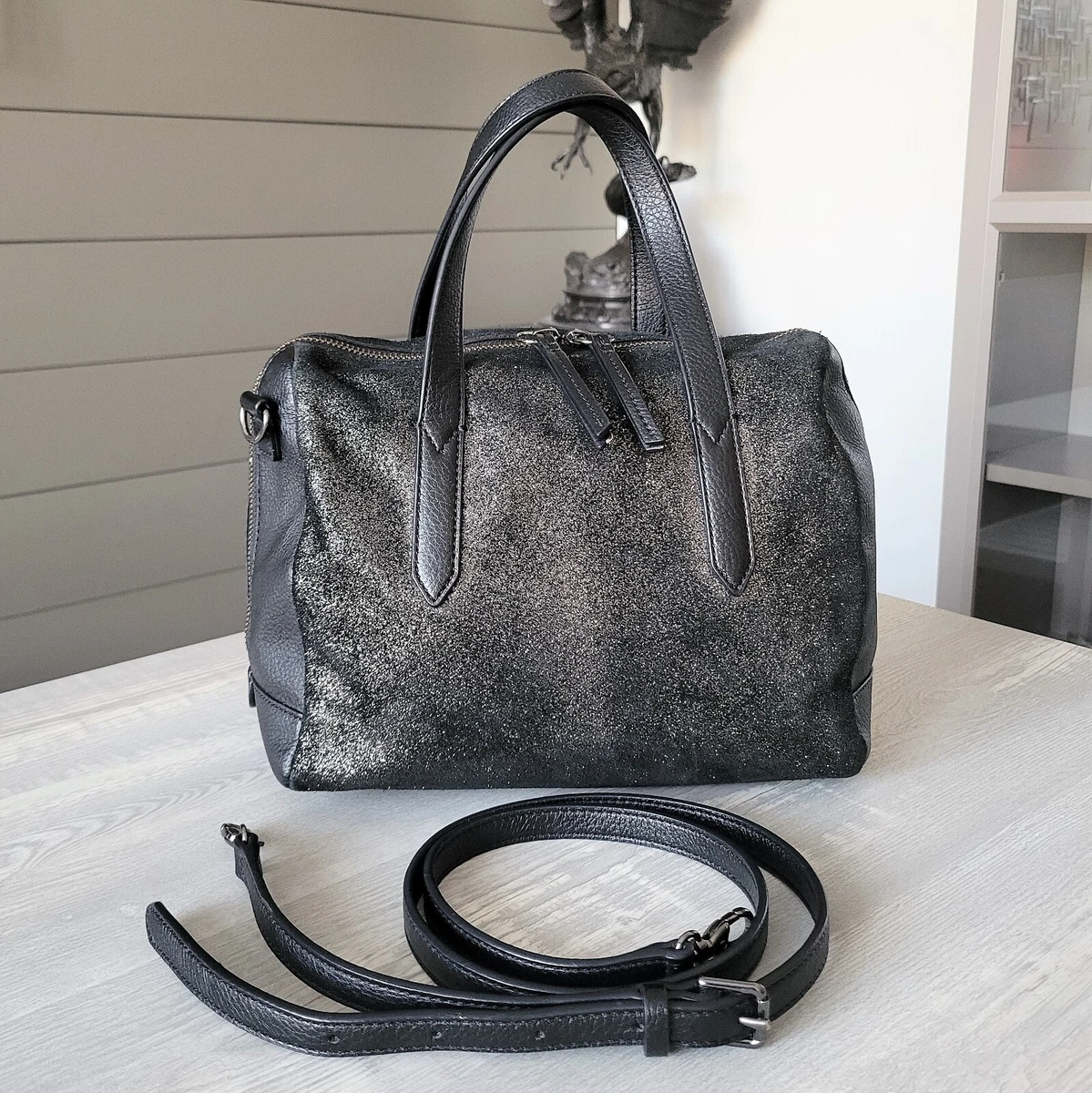 Fossil sydney 2025 satchel gunmetal