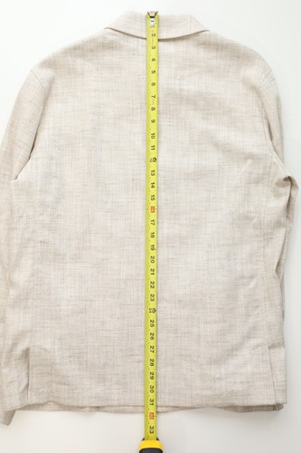 Ermenegildo Zegna Off White Silk and Linen Blend Chore Jacket 44 R (EU 54 R) - 第 20/21 張圖片