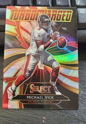 2020 Panini Select Michael Vick Turbocharged Silver Holo Prizm Falcons #T7