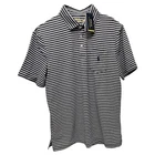 Polo Ralph Lauren Performance Short Sleeve Shirt Navy White Striped Jersey $98