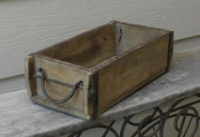 NEW with Antique Look BRICK MOLD WOOD BOX -  Primitive Style Re-Purposed Wood