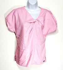 Grey's Anatomy Women's Pink Professional Medical Scrub Top Size S Small