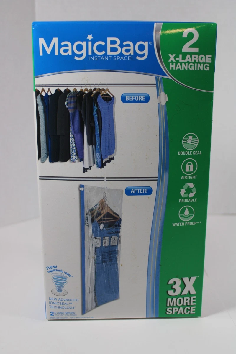 Magic Bag Instant Space 2 X Large Hanging Vacuum Space Bags Fast