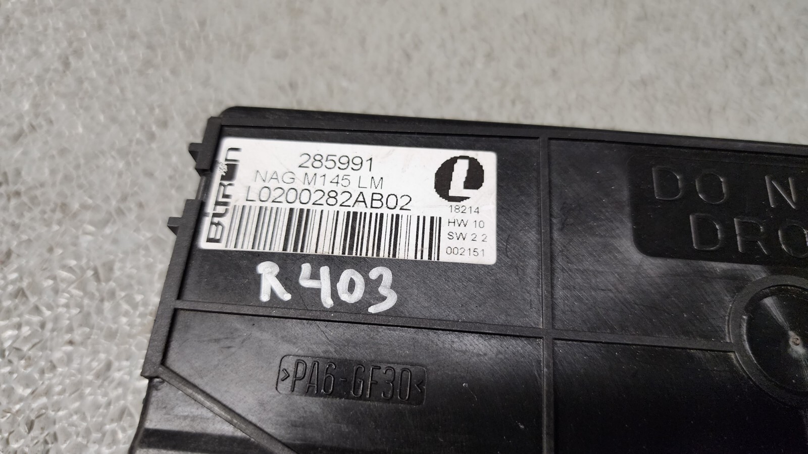 08-19 Maserati GranTurismo S M145 Front Left Side Seat Control Module OEM 285991