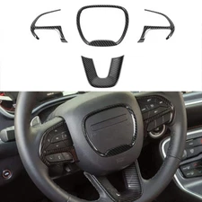 4x Steering Wheel Trim Emblem Kit Sticker Decal Cover for 2014 up Dodge Durango