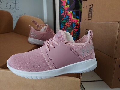 New With Box GIRLS Kids NAUTICA Kappil Pink METALLIC Shine Size 1  #00Q