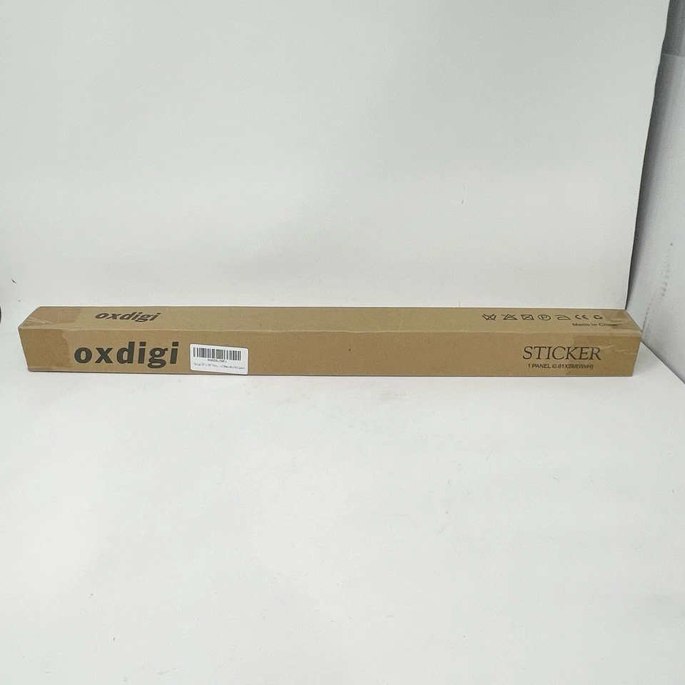 "Rollo de papel tapiz impermeable extraíble grano madera blanco crema oxidigi 24"" X 196""" Foto 2 de 4