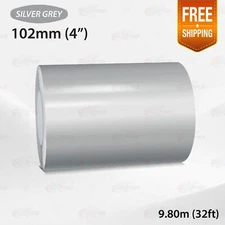 SILVER GRAY 4" 102mm PIN STRIPE Car Model Streamline TAPE Decal Vinyl Sticker