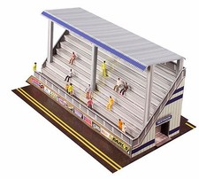 1/64 Slot Car Modern Bleachers Photo Real Fits Aurora AFX HotWheels race track