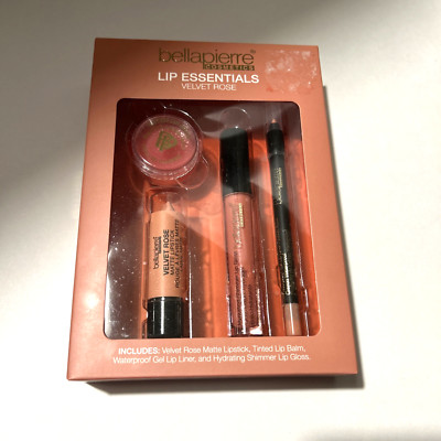 Bellapierre cosmetics Lip Essentials Kit - Velvet Rose.  New
