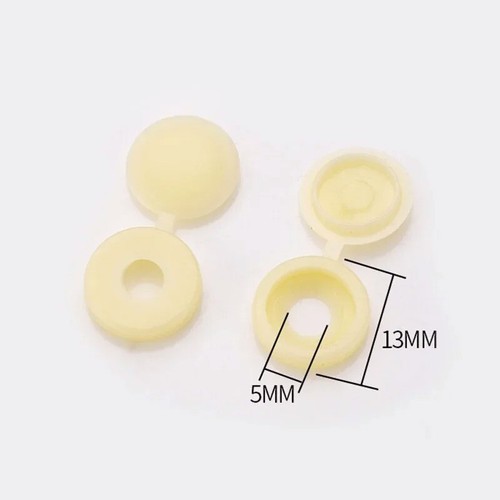 10 To 10,000 Small Plastic Hinged Screw Fold Over Cover Caps Packs - Picture 14 of 23