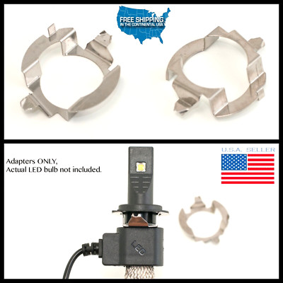 2PC H7 LED KIT Holder clips Adapter Mercedes E Class BMW 5-SERIES Jaguar XF E350