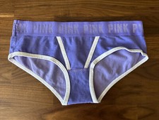 Victoria's Secret Panties Bikini Size Small S PINK Cotton VS Logo Hipster Sport