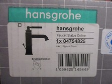 Hansgrohe Status Lavatory Faucet Brushed Nickel Finish 04754825 SEALED
