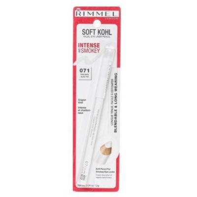 3X RIMMEL SOFT KOHL KAJAL  EYE LINER PENCIL PURE WHITE 071 NEW SEALED BOX