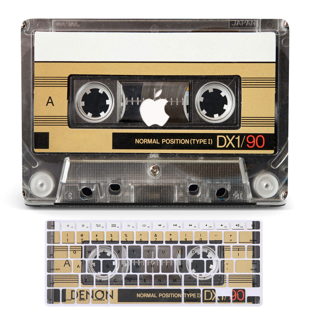 Cassette Tape Case and Keyboard Cover for MacBook M4 Pro Air 11-16 Inch-image