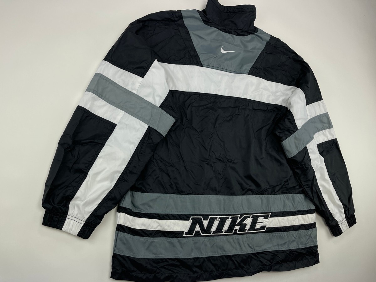 Nike tracksuit, black, vintage track suit, jacket pants set