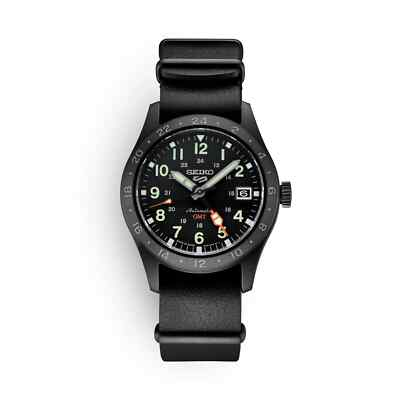 #ad #ad Seiko 5 Sports Field GMT Automatic Men#x27;s Watch Black $244.99