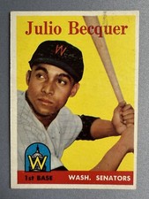 1958 Topps #458 Julio Becquer RC