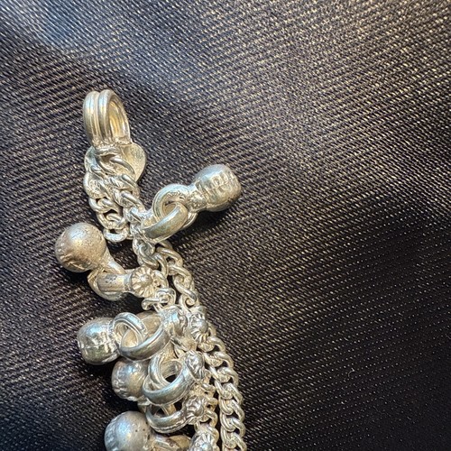 Vintage Antique ethnic tribal solid silver 2 Bracelets Anklet Rajasthan India - Picture 7 of 11
