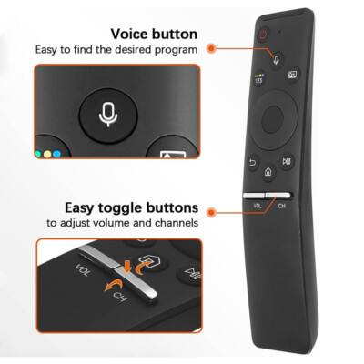 Remote Control For Samsung QN75Q8FNBF QN55Q8FNBF QN82Q6FNAF QN82Q65FNF Voice TV