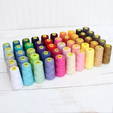 THREADART 50 COLOR SET SERGER SEWING THREAD HUGE 2750 YD TEX 27 40S/2 CONES