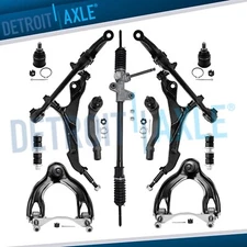 11pc Steering Rack and Pinion Control Arms Suspension Kit for Honda Civic