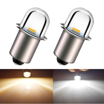 P13.5S PR2 LED DC 3V/4.5V/6V/12V/18V Taschenlampe Birne ersetzen 6000K / 4300K