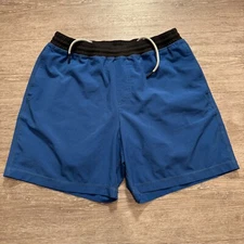 Chubbies Shorts Mens Medium Blue Drawstring Lined Elastic Waist Adult Drawstring