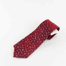 Bloomingdale's The Men's Store, Red and Blue Floral Men's Silk Neck Tie NWT