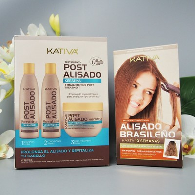 KATIVA DUO BRAZILIAN STRAIGHTENING KIT Alisado Brasileño + KIT POST ALISADO  7750075050006 | eBay