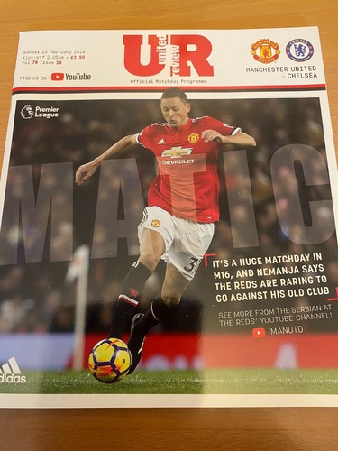 Manchester United Home Football Programmes 2017/2018 #79 - select from dropdown - Picture 30 of 32