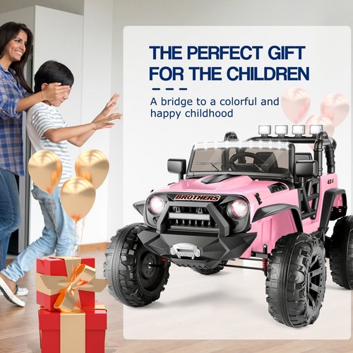 Electric 24V Kids Ride on Truck Car Vehicle Toys w/Remote Control 2Seat AUX Port - Picture 13 of 67