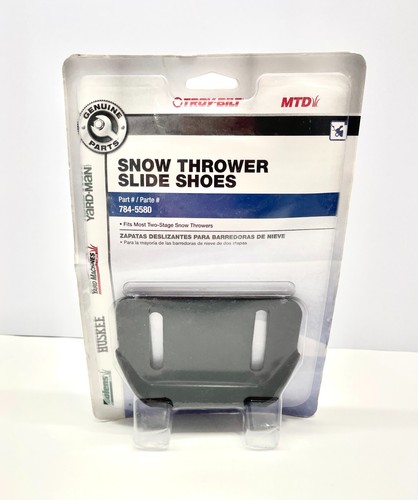 NUOVE scarpe da scivolo standard Troy-Bilt Snow Thrower 2 pezzi sostituisce 784-5580 MTD Huskee - Foto 4 di 5
