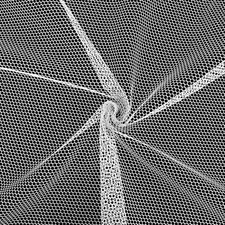 White Mesh Fabric, 62 X 59 Inch Soft Mesh Netting Slightly Stretchy for Shopping