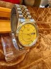 Vintage Seiko 5 automatic Japan 6319 two-tone gold dial with day-date