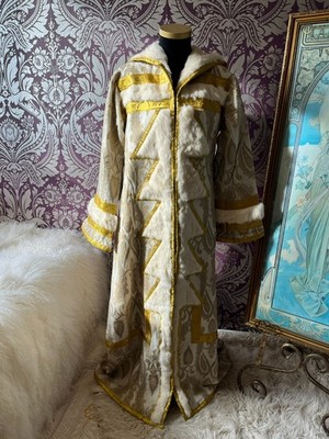 Luxus Saudi Arabischer Farwa Mantel Echt Weiß Lapin Kaninchenfell S / M