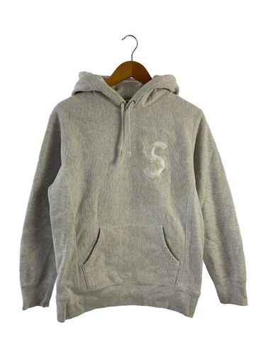 Felpa Supreme con cappuccio S cotone grigio usata
