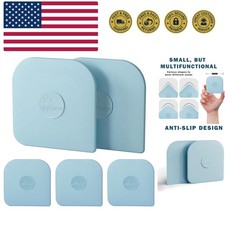 Pan Scraper, 5 Pcs Pot Scraper Plastic, Pot Scraper Non Scratch for Cast Iron...